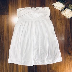 White Strapless Gap Dress